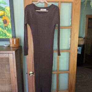 Free People Beach Walk About Maxi Dress - Chocolate Brown